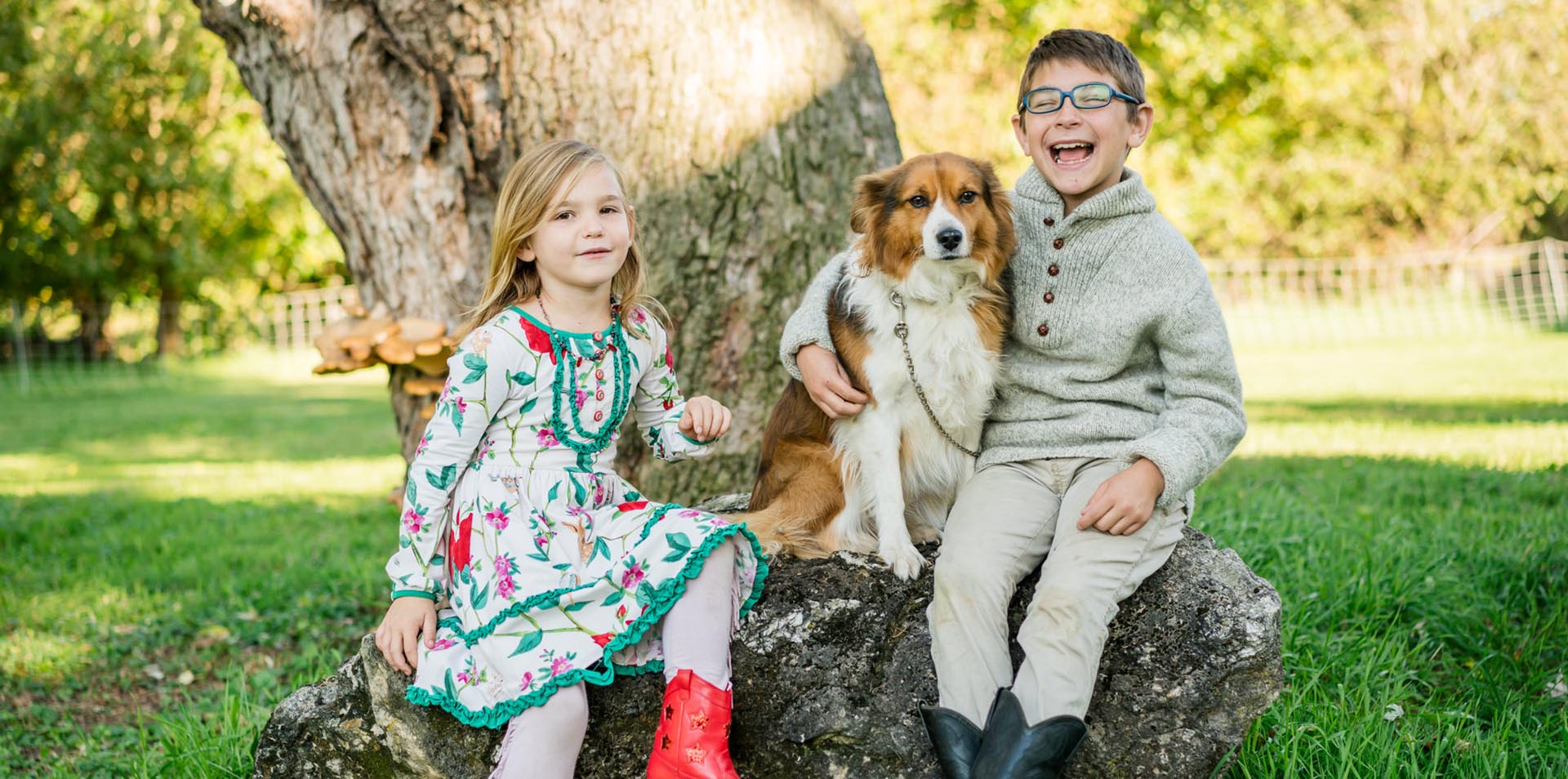 kids with aussie and cowboy boots
